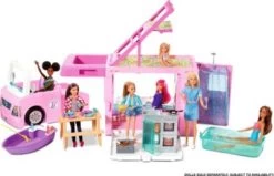 Barbie 3-in-1 Super Abenteuer-Camper, Barbie Auto, Barbie Wohnmobil, Barbie Wohnwagen
